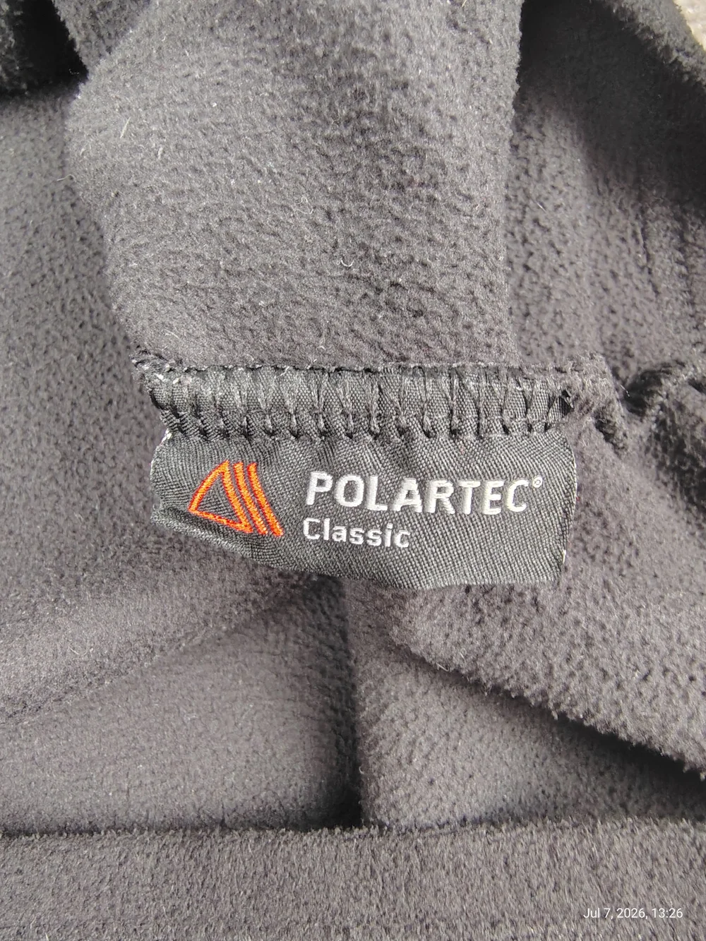 Men’s Black The North Face Polartec Classic 1/4 Zip Base Layer Pullover Sz Large